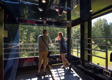 Rocky Mountaineer, Aussichtsplattform GoldLeaf Service | © Rocky Mountaineer