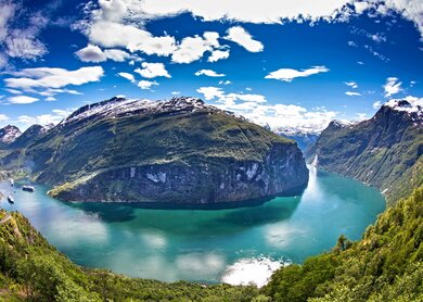 Geirangerfjord, Luftaufnahme | © Visit Norway
