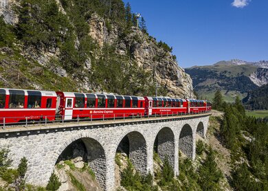 Bernina Express | © Rhaetische Bahn / Andrea Badrutt