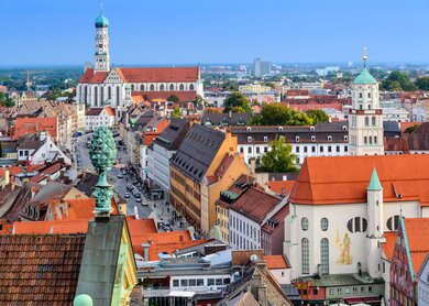 Blick auf die Skyline von Augsburg | © Gettyimages.com/SeanPavonePhoto