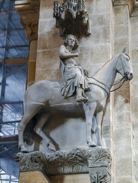 Der Bamberger Reitre ist eine Statue in Bamberg | © Gettyimages.com/Borisb17