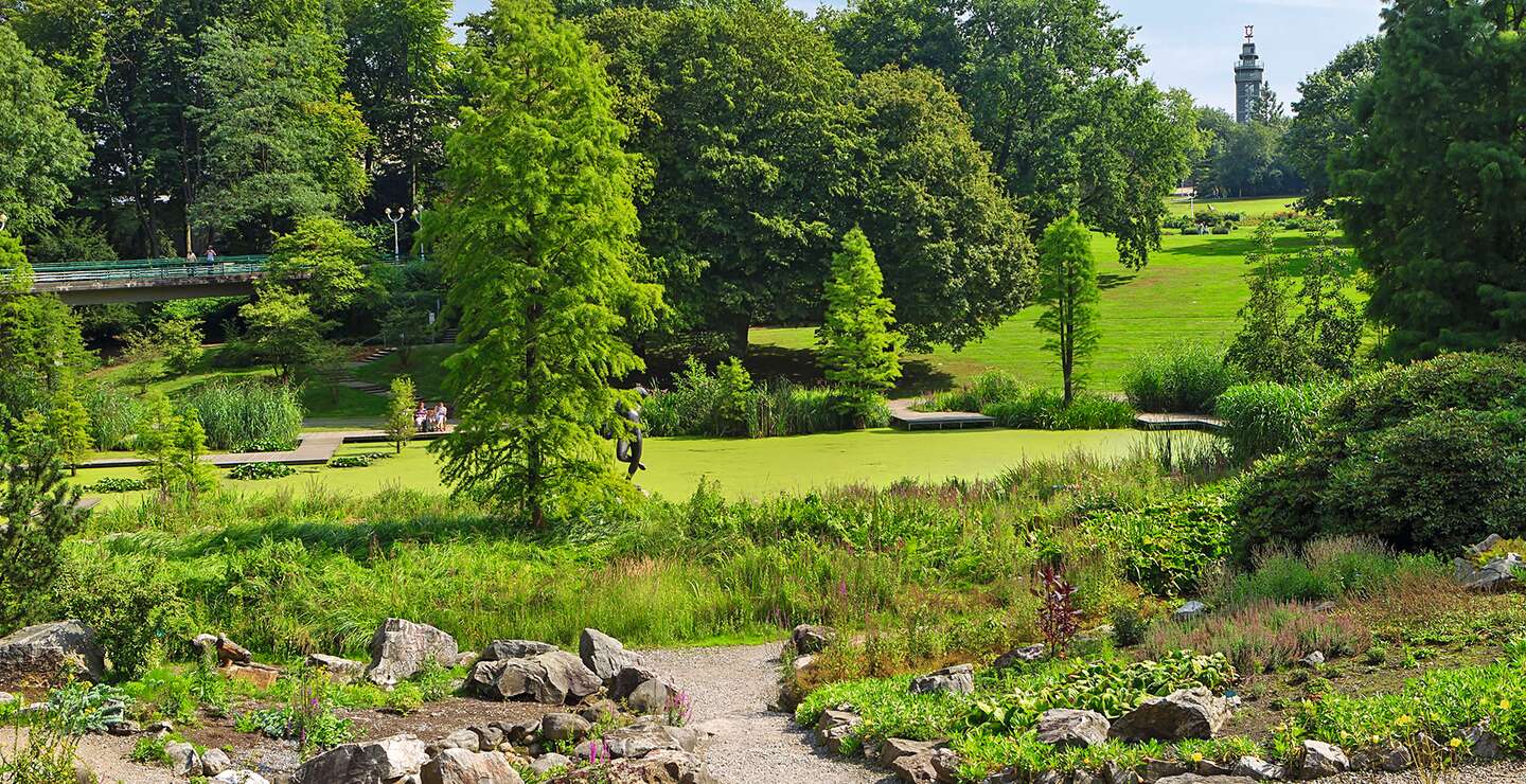 Stadtpark Grugapark an einem sonnigen Tag in Essen | © Gettyimages.com/verve231