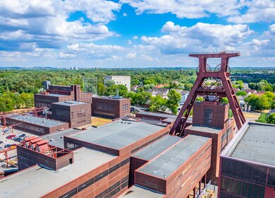Luftaufnahme des Industriekomplexes Zollverein in Essen | © Gettyimages.com/trabantos