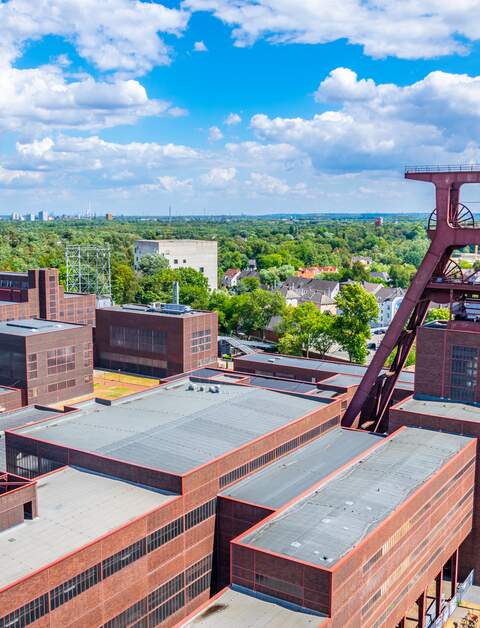 Luftaufnahme des Industriekomplexes Zollverein in Essen | © Gettyimages.com/trabantos