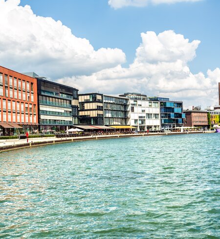 Der Hafen von Muenster im Sommer | © Gettyimages.com/querbeet