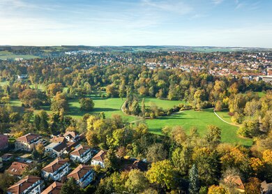 Von Goethe mitgestalteter Park an der Ilm in Weimar | © Gettyimages.com/Nikada