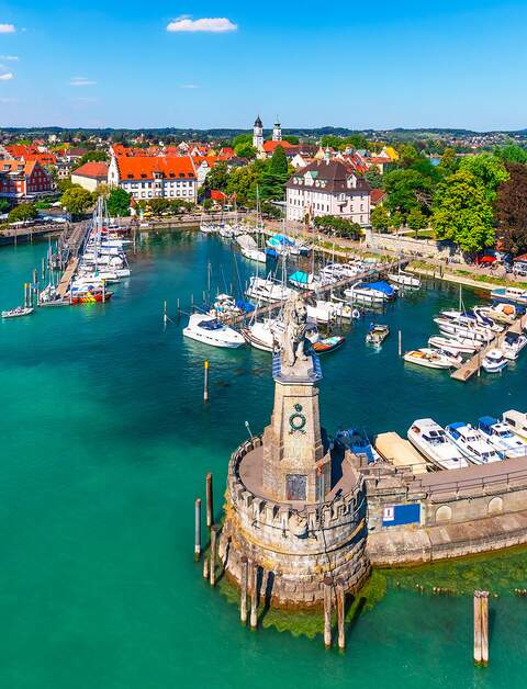 Luftaufnahme von Lindau, Bodensee | © Gettyimages.com/scanrail