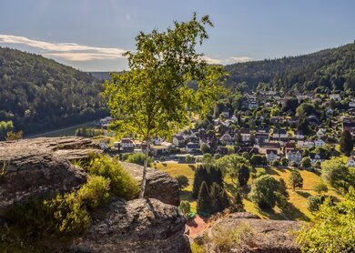 Blick vom Falkensteinfelsen auf Bad Herrenalb | ©  Gettyimages.com/Wirestock