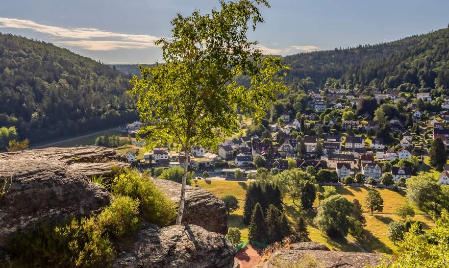 Blick vom Falkensteinfelsen auf Bad Herrenalb | ©  Gettyimages.com/Wirestock
