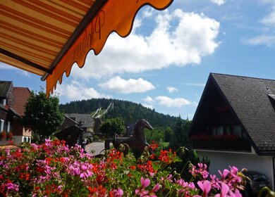Adler-Skistadion gesehen von einem Balkon aus in Hinterzarten | © Gettyimages.com/Alexander Jung