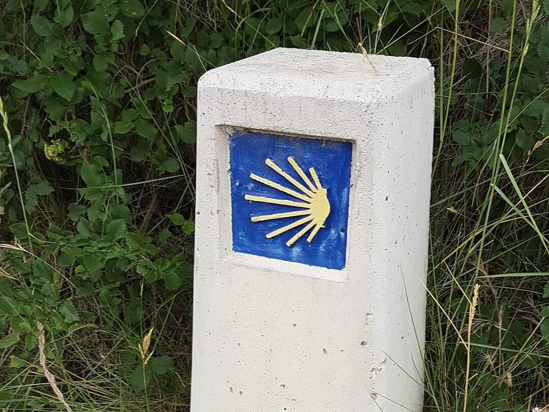 Das Zeichen des Jakobswegs in Toulouse | © pixabay/gustavsommer