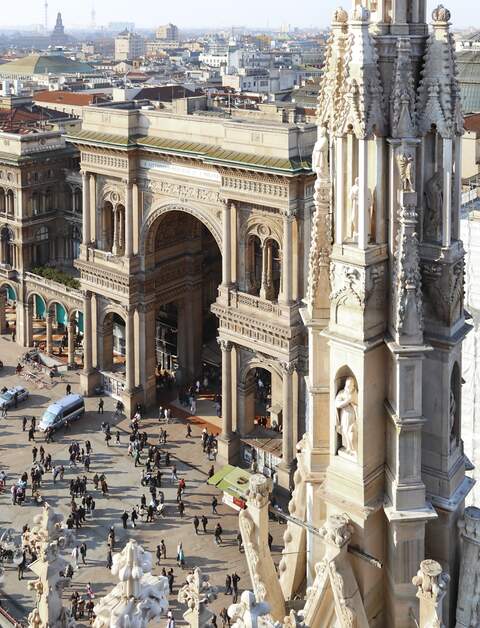 Blick auf die Galleria Vittorio Emanuele in Mailand | © Gettyimages.com/ilfede