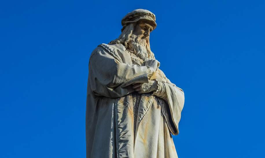 Blick auf ene Statue von Leonardo la Vinci in Mailand, Italien | © pixabay/dimitrisvetsikas1969