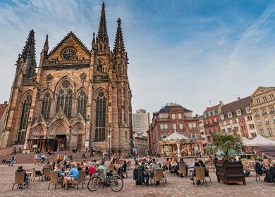 Blick auf die Kathederale von Mühlhausen | © pixabay/SLPix