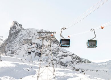 Matterhorn Glacier Ride vor dem Matterhorn in Wallis in der Schweiz | © Zermatt Bergbahnen AG/Pedro Rodrigues  