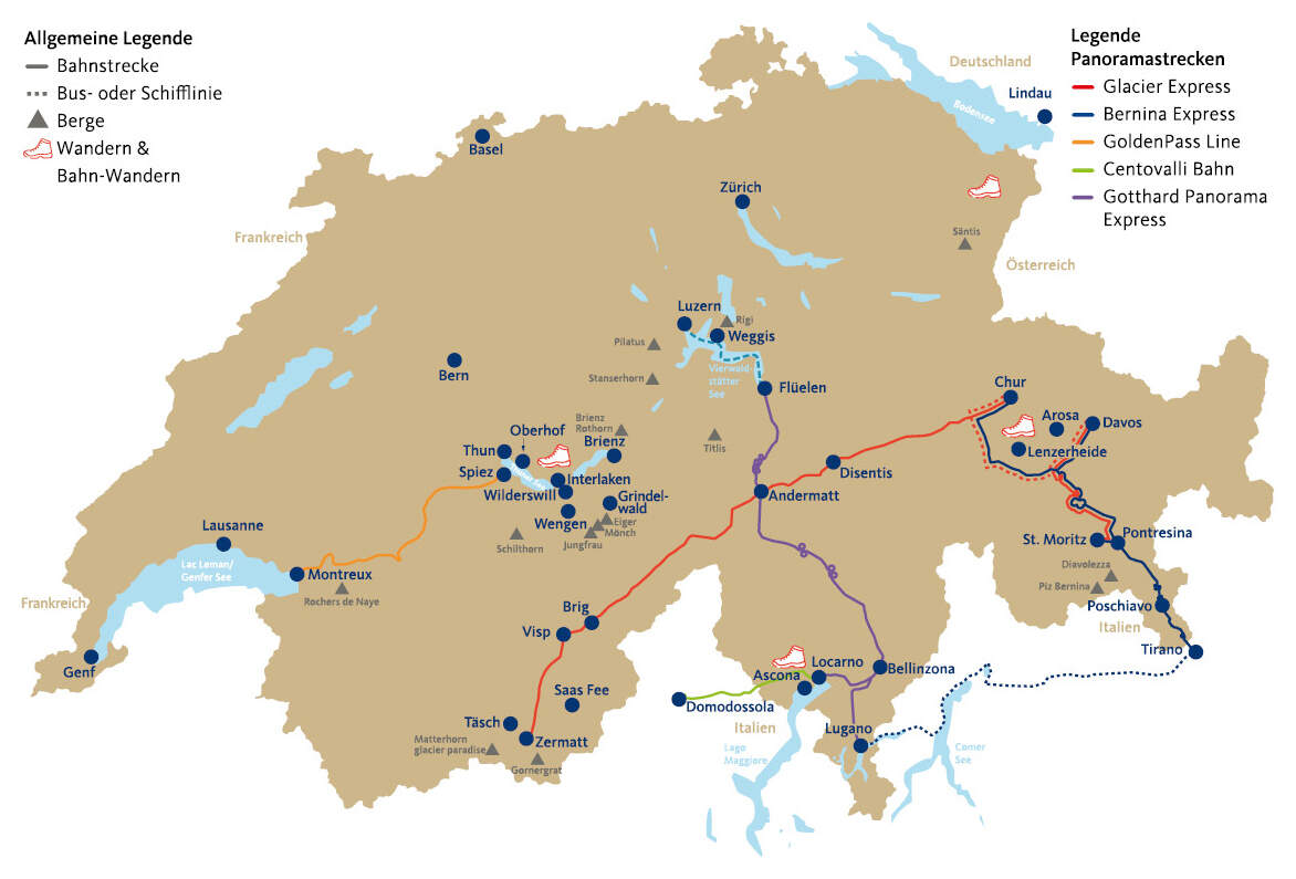 Schweiz Landkarte | © Hewlett Packard Company