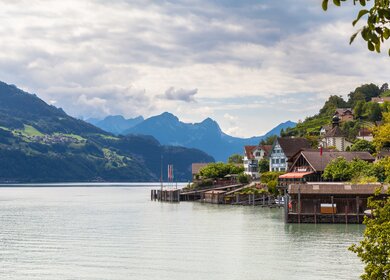 Schöne Aussicht auf Quinten am Walensee | © GettyImages.com/	VogelSP