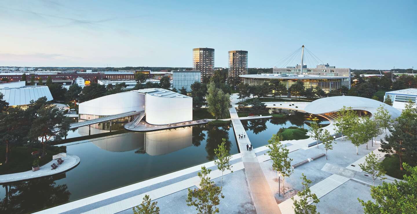 Panoramablick über die Autostadt Wolfsburg | © Michael Jungblut