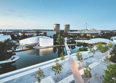 Panoramablick über die Autostadt Wolfsburg | © Michael Jungblut