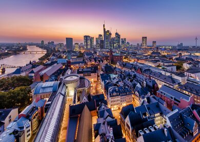 Frankfurt Skyline Mainhattan Wolkenkratzer | © visitfrankfurt/ David Vasicek