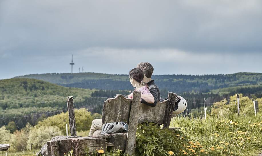 Unterschiedliche Ansichten des Vulkanradwegs im Vogelsberg | © HA Hessen Tourismus, Roman Knie