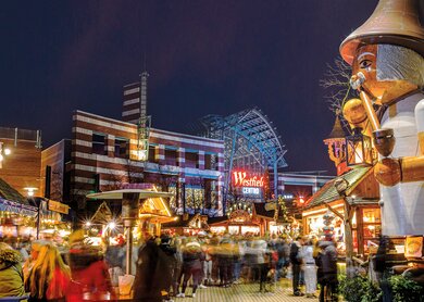 Lichter auf dem Weihnachtsmarkt am Centro Oberhausen | © Tom Thöne