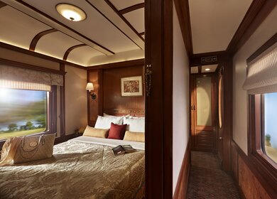 Inneneinrichtung der Kabine Superior im Deccan Odyssey | © KEDAR_M_DIOXIDEPHOTOGRAPHY