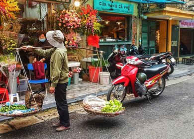 Haendler und Laden auf den Straßen von Hanoi | © pixabay