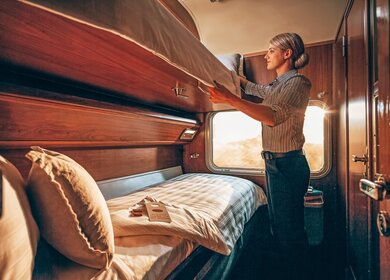 Gold Kabinen im Zug The Ghan | © JBR