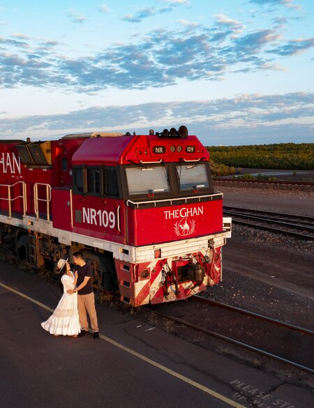 Aussenansicht des Zuges The Ghan in Australien | © JBR