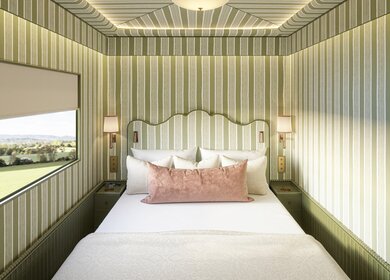 Die Grand Suite des Britannic Explorers mit grünen Akzenten | © Britannic Explorer