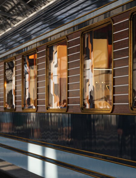 La Dolce Vita Orient Express Zug im Bahnhof | © Orient Express SAS