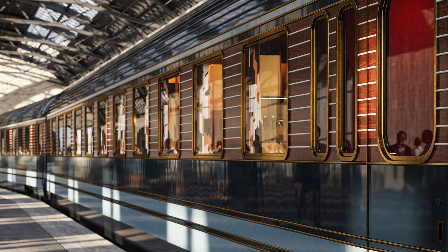 La Dolce Vita Orient Express Zug im Bahnhof | © Orient Express SAS
