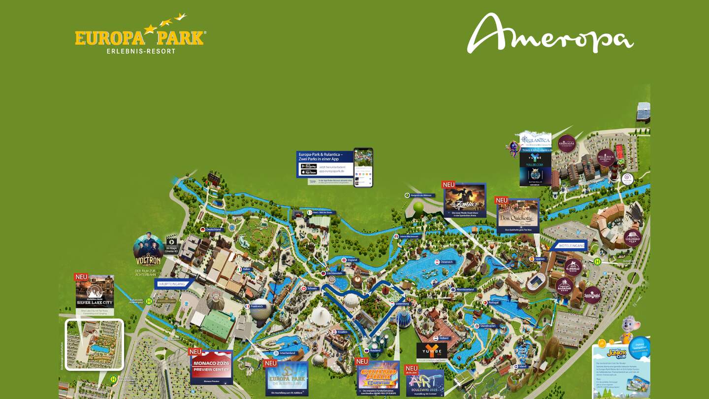Parkplan des Europa-Parks in Rust | © Europa-Park | Ameropa-Reisen GmbH