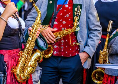 Typisches Musikinstrument einer bayerischen Blaskapelle | © Gettyimages.com/FooTToo