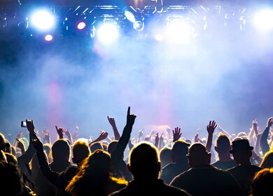Menschenmenge, die in einem Konzert tanzt | © Gettyimages.com/dwphotos