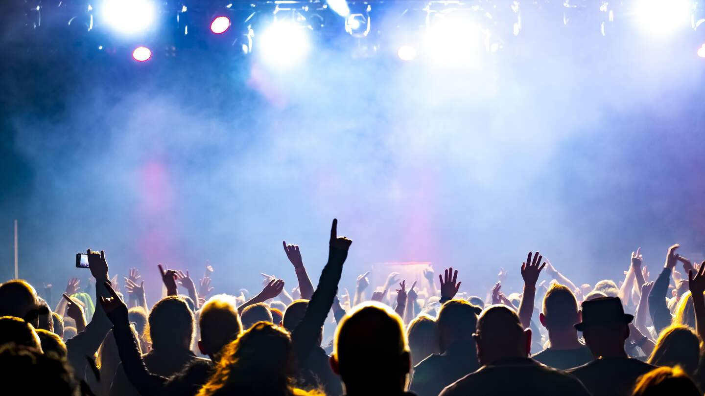 Menschenmenge, die in einem Konzert tanzt | © Gettyimages.com/dwphotos