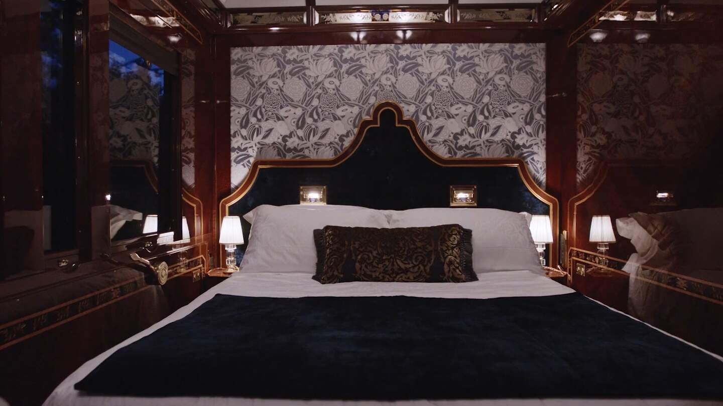 Bett im VSOE Zimmer | © Venice Simplon Orient Express